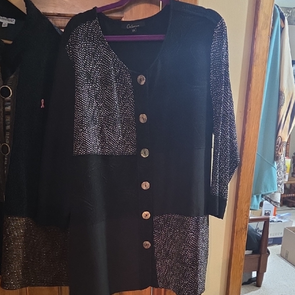Catherines Women's Button-Down Blouse